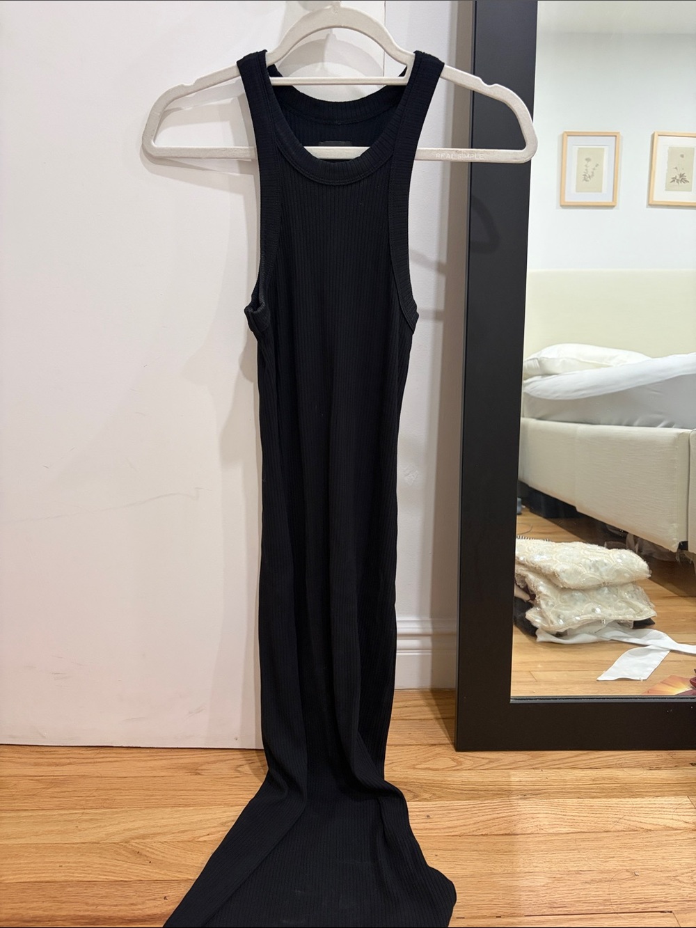 WSLY Black Ribbed Racerback Midi Dress - Picture 3 of 3